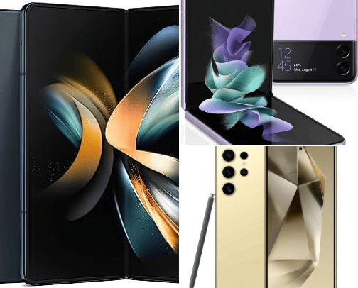 Samsung smartphones cover photo collage
