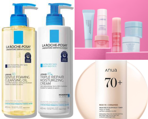 Skincare (Accutane-friendly) cover photo collage