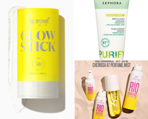 Sunscreen 🌞💆🏻☀️ cover photo collage