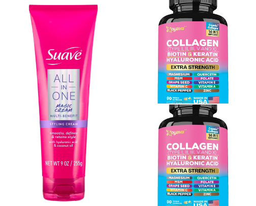 Hair care cover photo collage