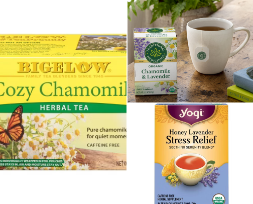 My favorite teas that I use for unwinding and health cover photo collage