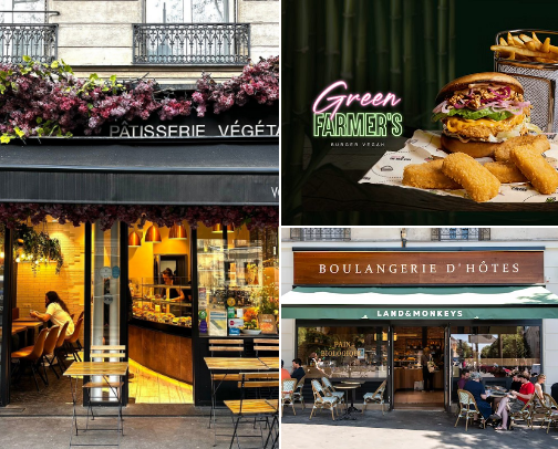 Paris vegan restaurants cover photo collage