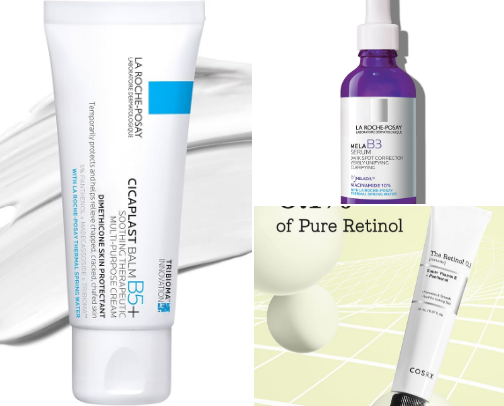 Beautiful skincare hacks cover photo collage