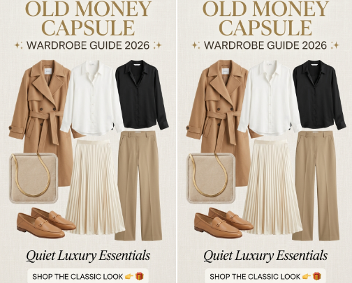 The 2026 Ultimate Capsule Wardrobe: Old Money Aesthetic 👒✨ cover photo collage
