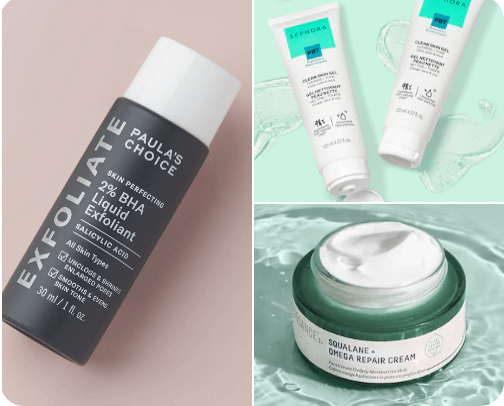 To clear skin- with explanations cover photo collage