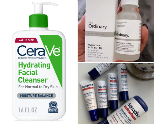 Best affordable skincare for dry skin cover photo collage