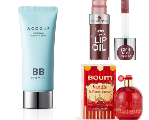 Beauty products cover photo collage