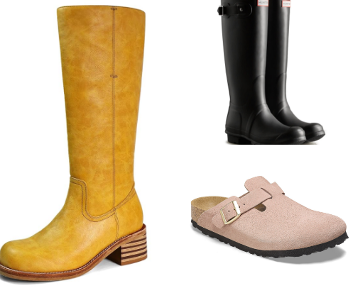 Fall shoes cover photo collage