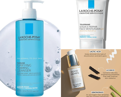 Beautifully healthy skin cover photo collage