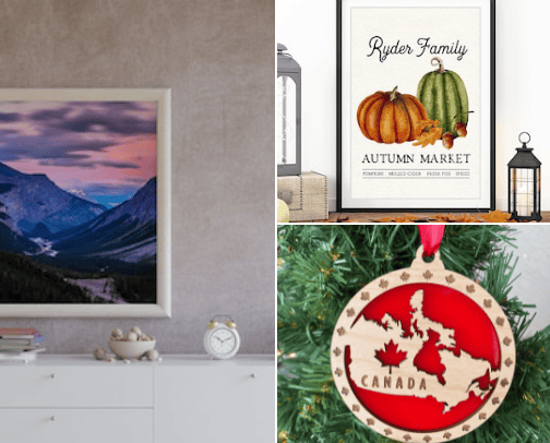Etsy home decor cover photo collage