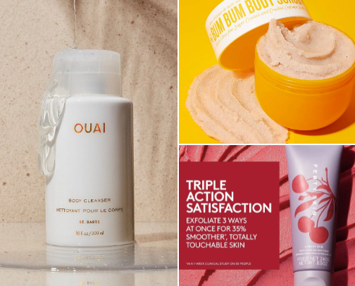Body care routine cover photo collage