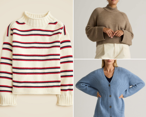 BEST OF: high quality, long-lasting sweaters for women ✨ cover photo collage