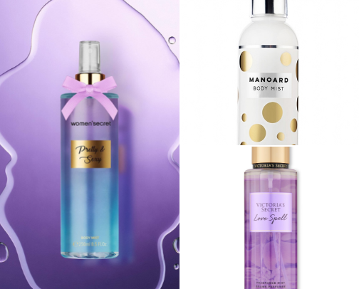 Body mist cover photo collage