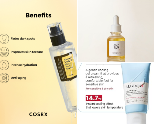 My Skincare holy Grails cover photo collage