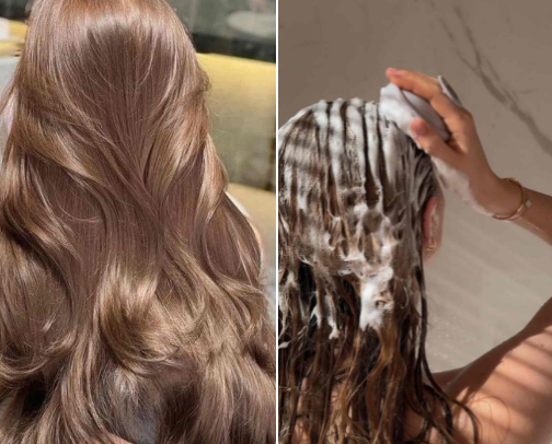 Hair care💆🏼‍♀️🧴🎀 cover photo collage