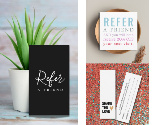 Referral Card Designs You Can Customize cover photo collage