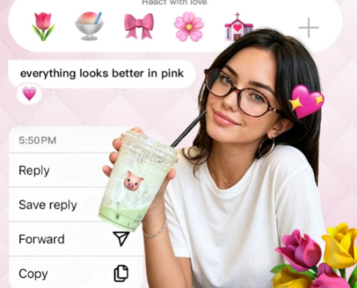 Everything looks better in pink 🩷 cover photo collage