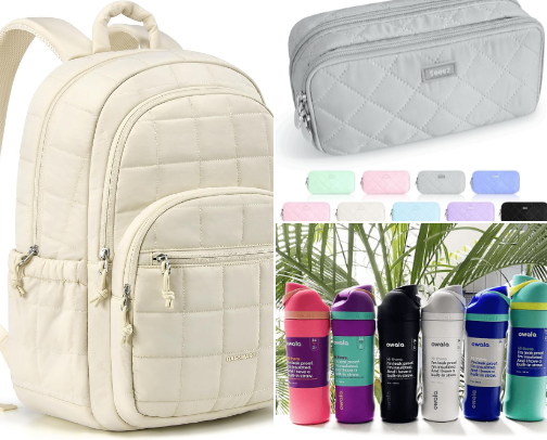 Back to school for a middle school girlie cover photo collage
