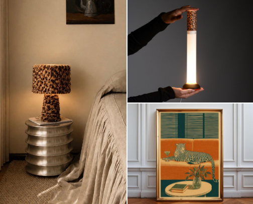 Trendy Leopard Print Decor & Home Accessories cover photo collage