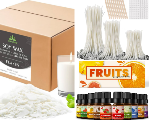 Candle Making Starter Kit Essentials: Top Amazon Picks for Central Florida Crafters cover photo collage