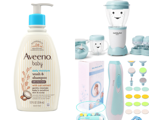Baby products cover photo collage