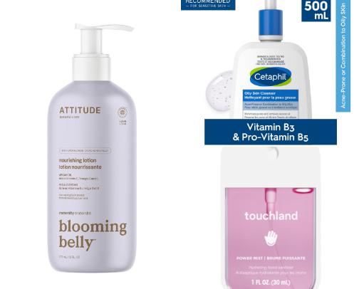 body and face product cover photo collage