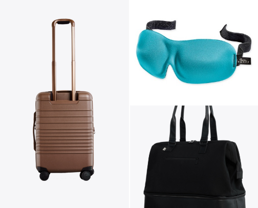 Must haves for traveling whether by plane, train, or car cover photo collage