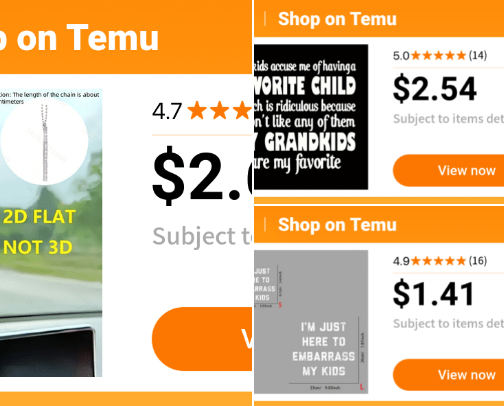 Temu Haul cover photo collage