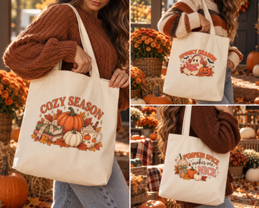 Fall Totes 🍂 cover photo collage