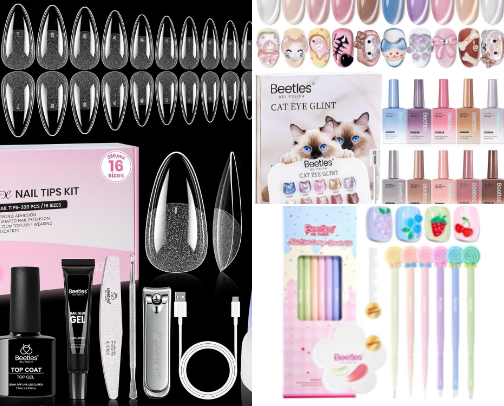 Beetles Must Haves for your at home nail journey! cover photo collage