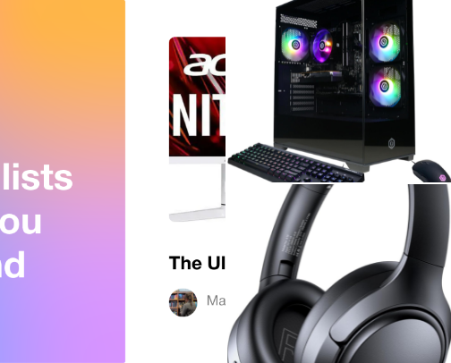 PC Gaming and accessories cover photo collage