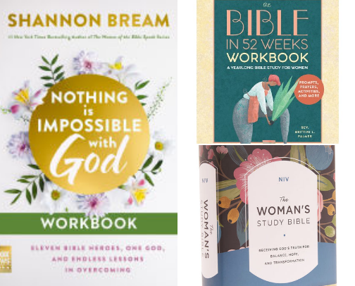 My favorite bible study books/Bibles cover photo collage