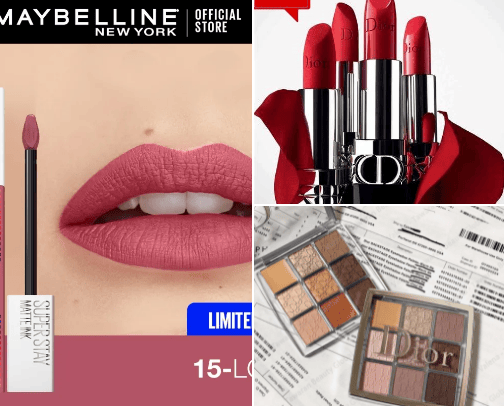 Organisasi makeup cover photo collage