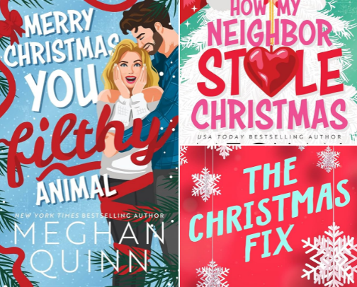 Christmas Books on my TBR 🎄 cover photo collage