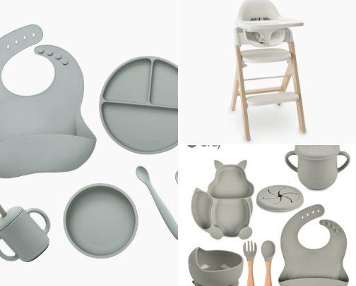 Weaning food preparation for baby cover photo collage