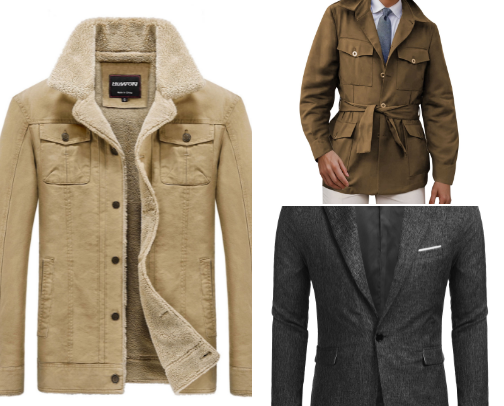MEN in JACKETS: Made for Style and Comfort cover photo collage