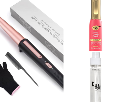 Easy Routine for beautiful wavy curls 🩷 cover photo collage