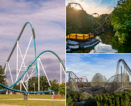 Theme parks around the U.S. and more cover photo collage