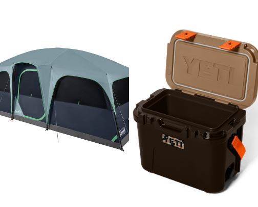 Camping cover photo collage