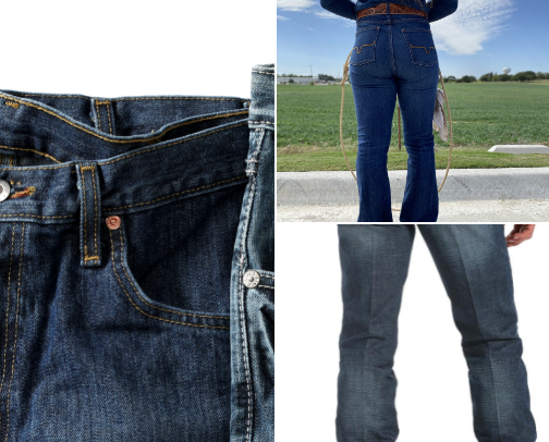 Working jeans cover photo collage