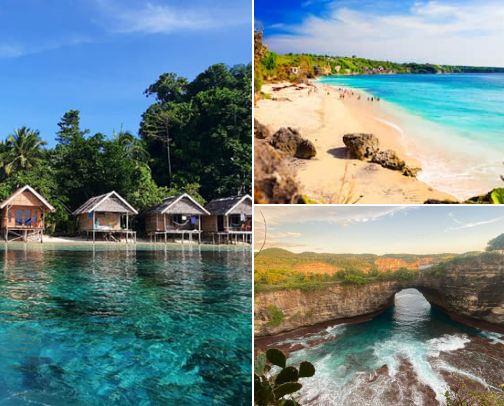 Beautiful Places to Visit in Indonesia cover photo collage