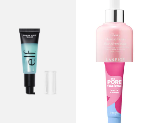 Makeup primer cover photo collage