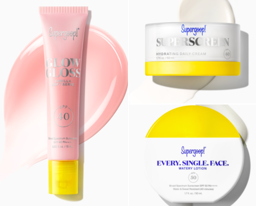 Supergoop! SPF by Finish: What Works Under Makeup, in Humidity & on the Go cover photo collage