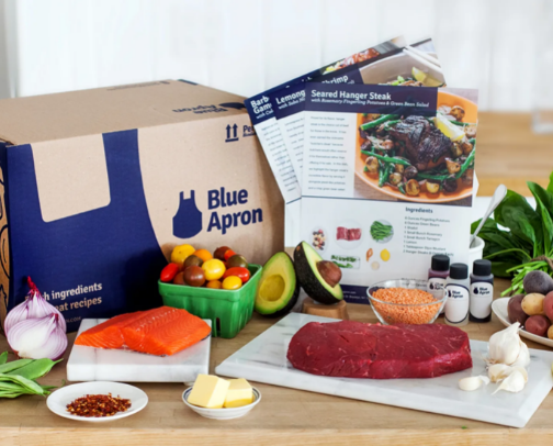 Blue apron products 😌💞 cover photo collage