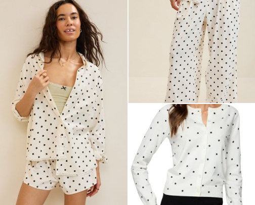 The Trend Edit: Black & White Polka Dots cover photo collage