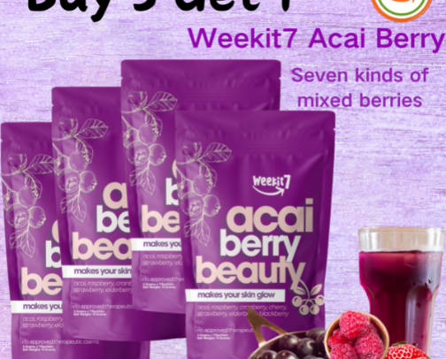 Acai Berry Beauty Juice cover photo collage