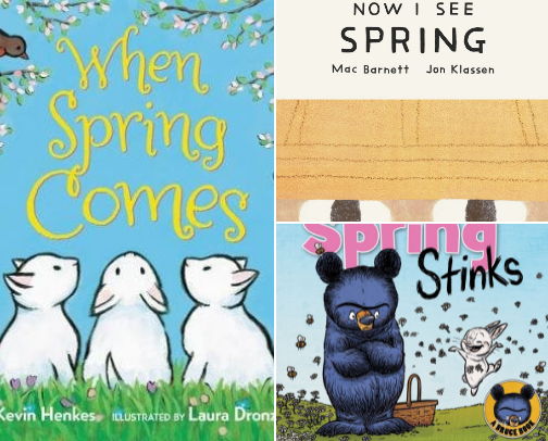 Spring Kids Picture Books cover photo collage