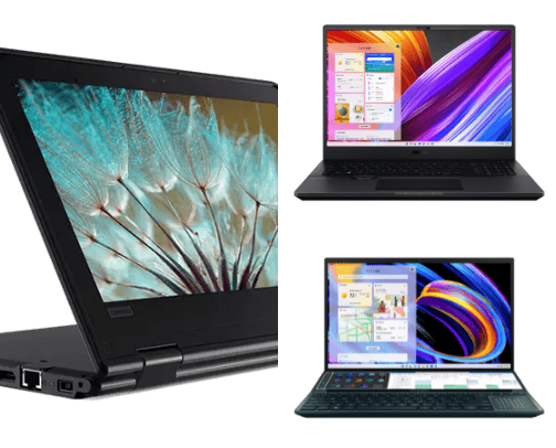 Laptops cover photo collage