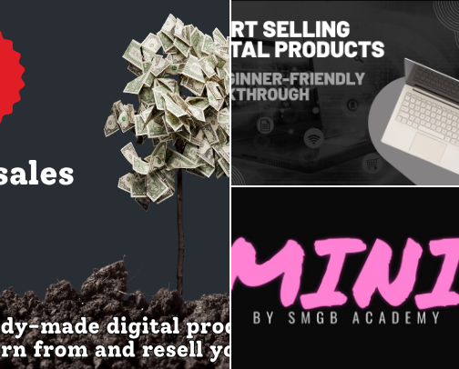 Digital Products & Marketing cover photo collage