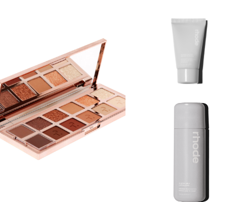 glowy clean girl makeup cover photo collage